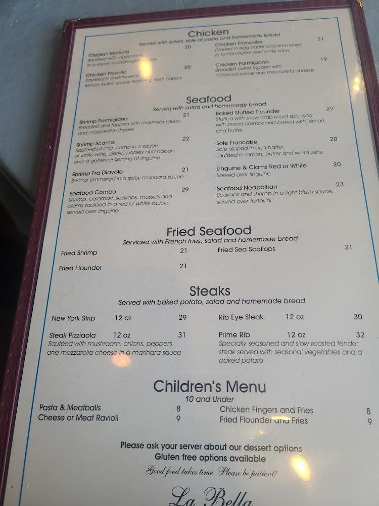 La Bella Ristorante Menu image 4